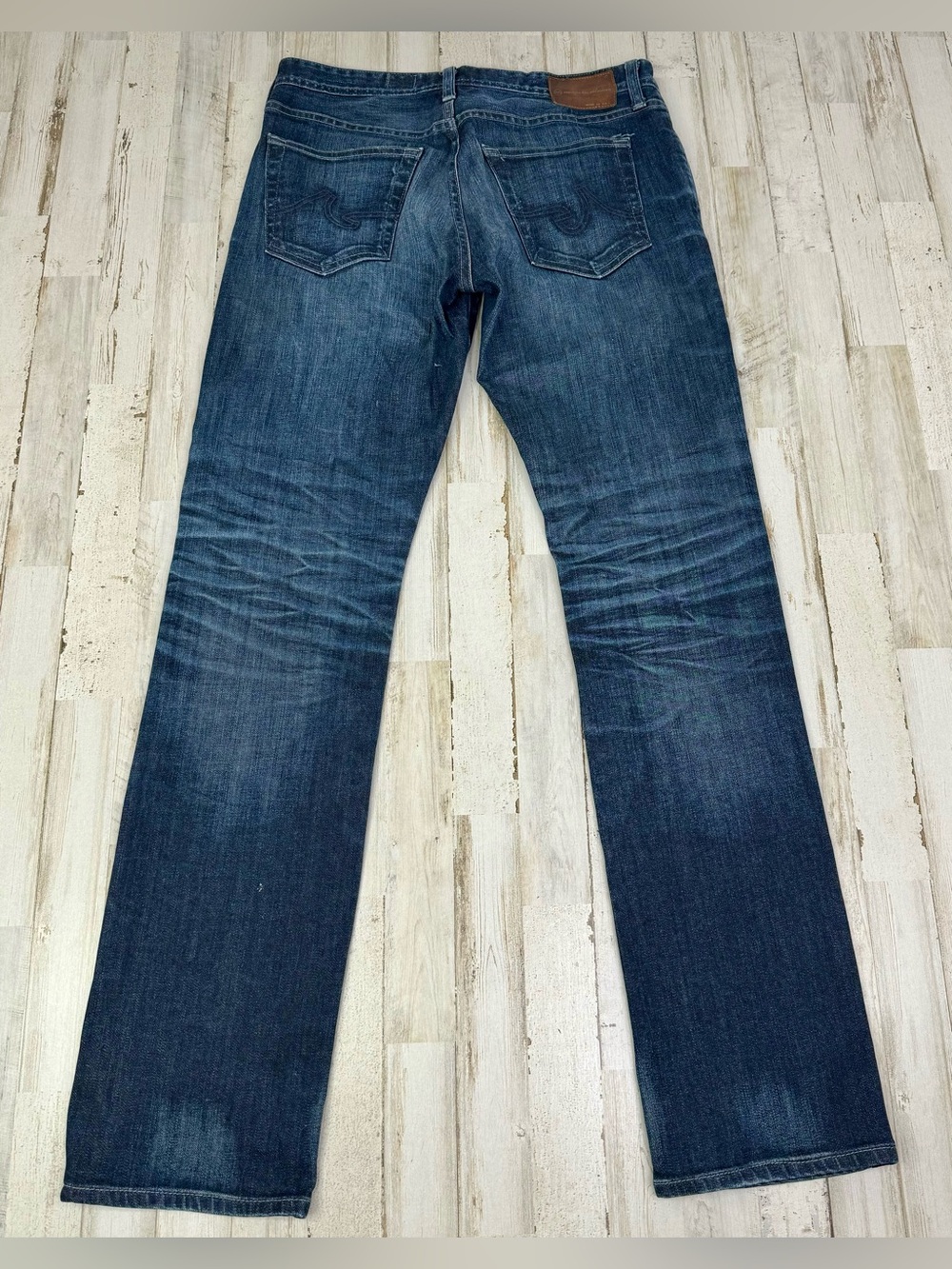AG Adriano Goldschmied The Protege Straight Leg Blue Jeans Made In USA 31x34